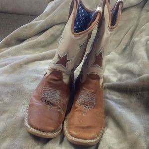 Double barrel cowboy boots sz11